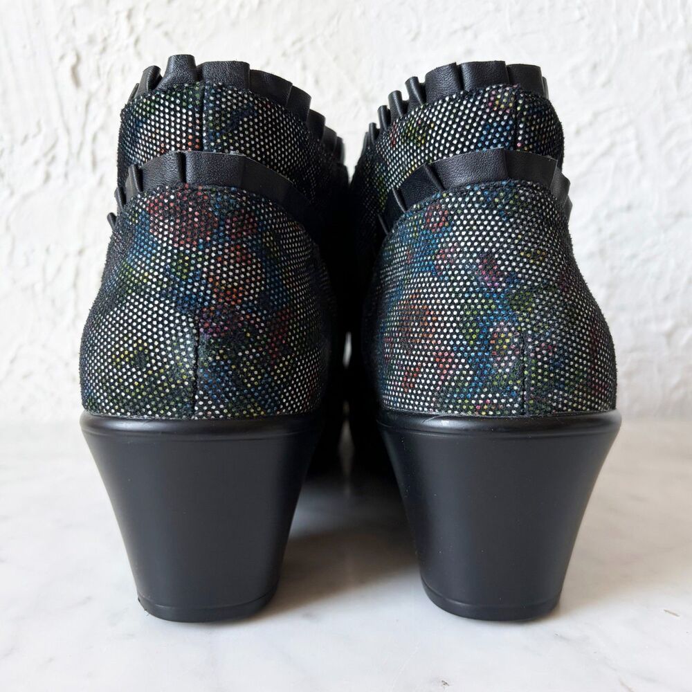 Alegria Hannah Han-509 Ankle Boots Women Eu 39 Us 8.5-9 Multi Dot Floral Nwob View 5